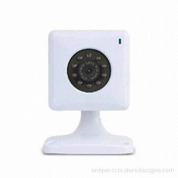 Wired IP Indoor Camera with VGA/QVGA/QQVGA Resolution and M-JPEG Compress Format